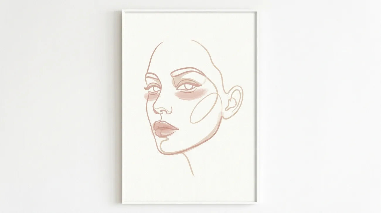 A simple face map showing the thin, high-movement skin on the lips and under-eyes