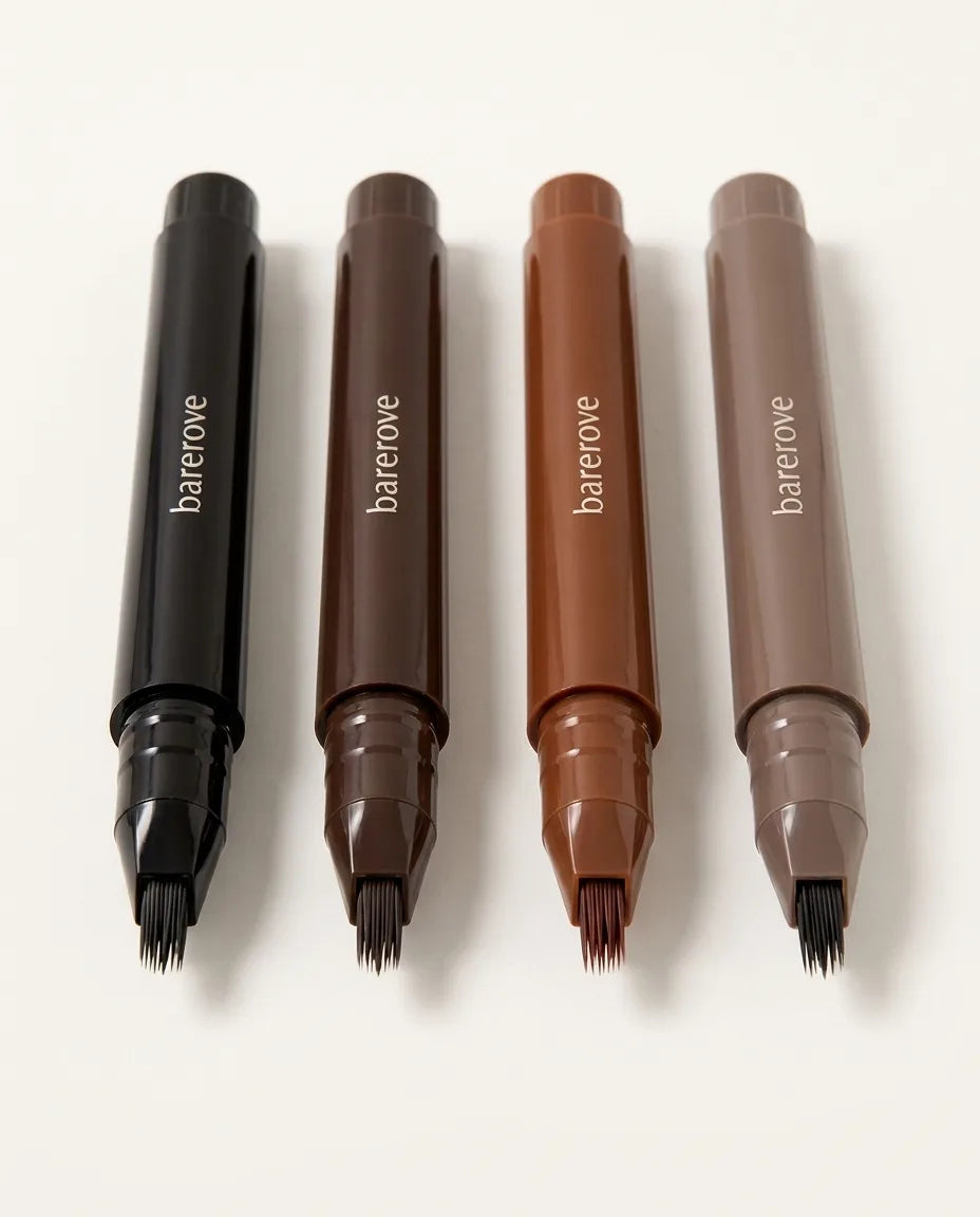 All four shades of the pen, laid out side by side