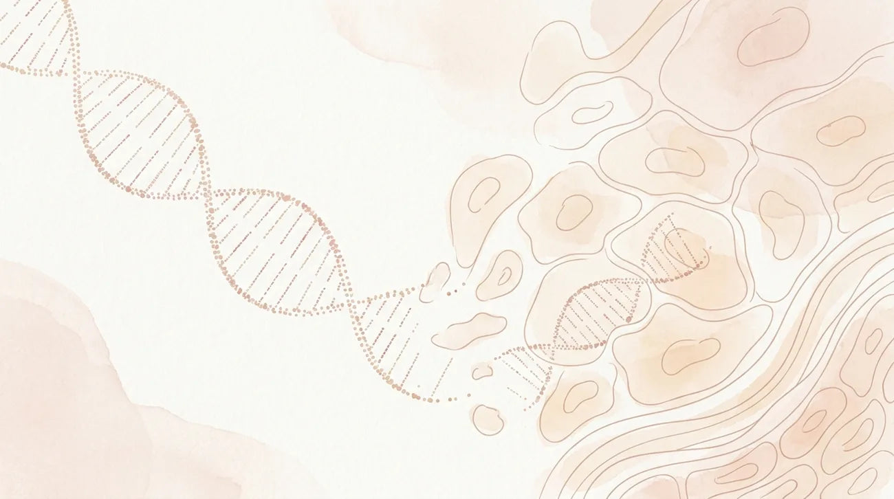 Salmon DNA fragments shown matching the shape of the skin's own repair signal